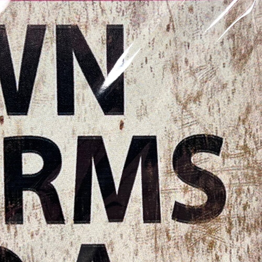 No Trespassing Metal Sign I Own Firearms And A Backhoe Skull Graphics 12"x8" - Picture 7 of 11